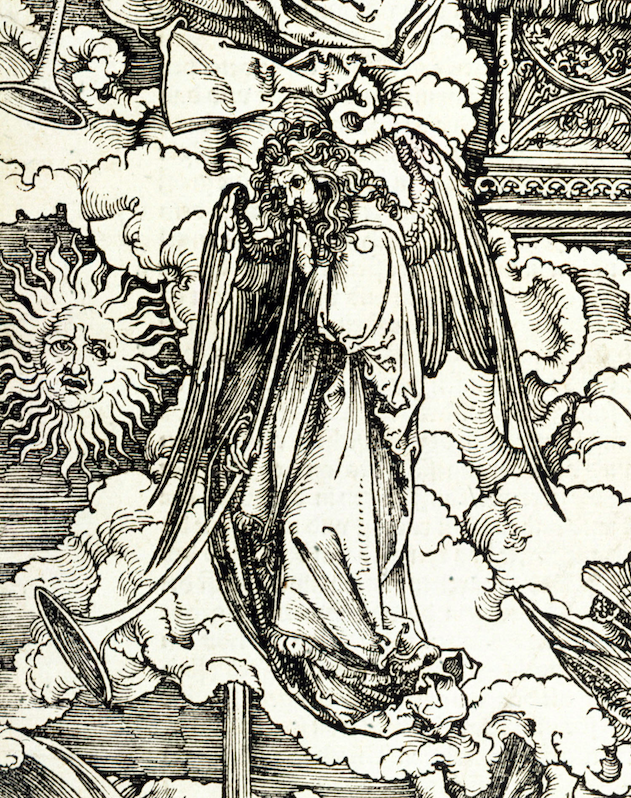 L'Ange de l'Apocalypse, Durer, gravure 15e