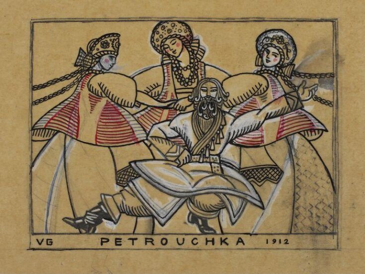 Petrouchka, dessin, Valentine Hugo V and A Museum