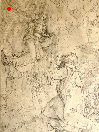 Joachim et l'ange d'après Dürer