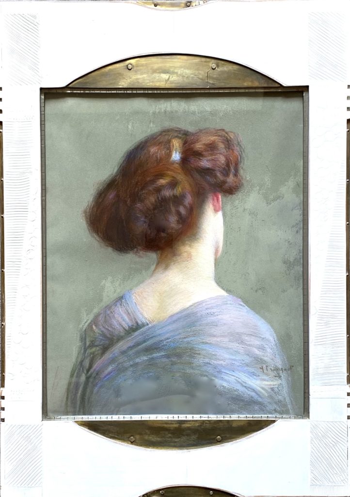 Yvonne Tronquet, Portrait de jeune femme, pastel 1910