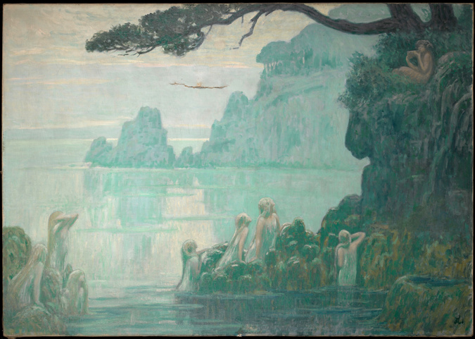 Francis Auburtin, Les Nymphes, Musée d'Orsay, Paris huile sur toile symboliste