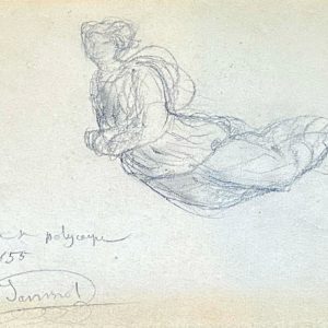 Ange saint Polycarpe, Louis Janmot, Sainte Cène lyon, dessin 19e