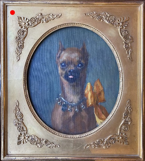 TITI, Portrait of dog 19th century, Jean Mayné