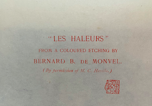 Bernard Boutet de Monvel (Paris, 1881 - Açores, 1949) Les Haleurs The Studio n°96, chromolithographie