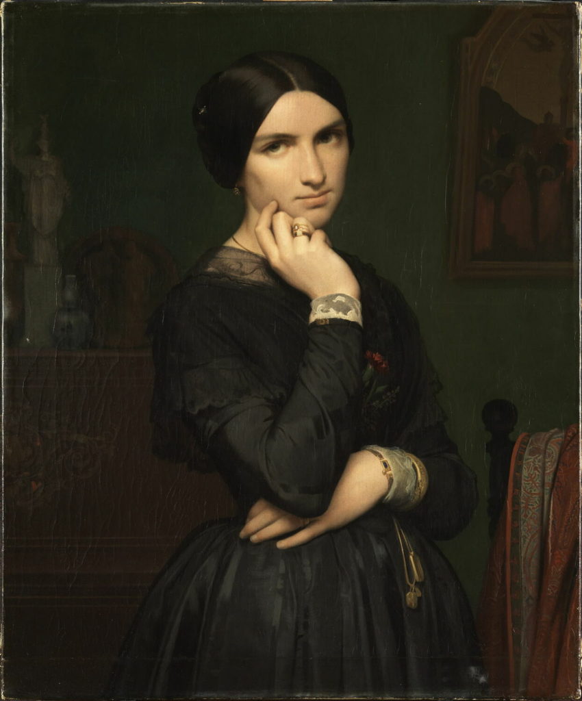 Mme Hippolyte Flandrin, née Aimée Ancelot. Musée du louvre