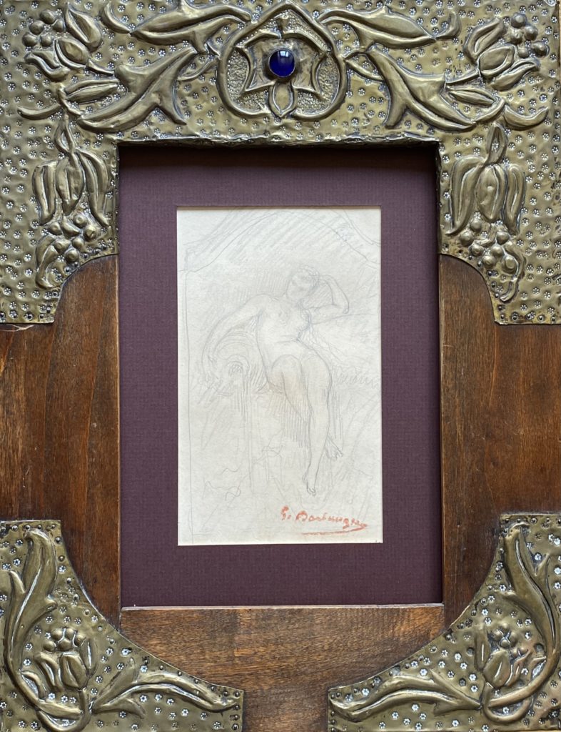 Gustave Boulanger, dessin de femme nue