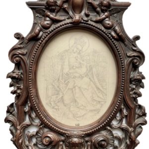 Gastine, Baldung, Vierge à l'Enfant, dessin ancien