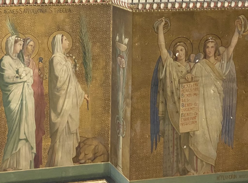Jospeh Rulot - La Légende, fusain flandrin doze Saint Vincent de Paul