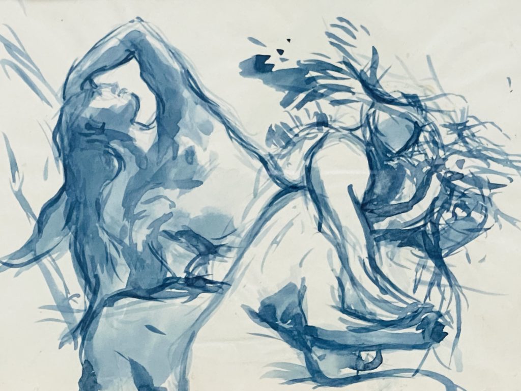 Camille Auguste GASTINE, Déposition, dessin ancien 1850, Paris Victor Prouvé - Ambroisie
