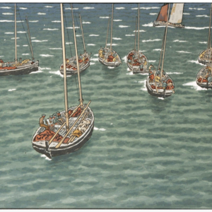 Henri Rivière - Bateaux à Tréboul