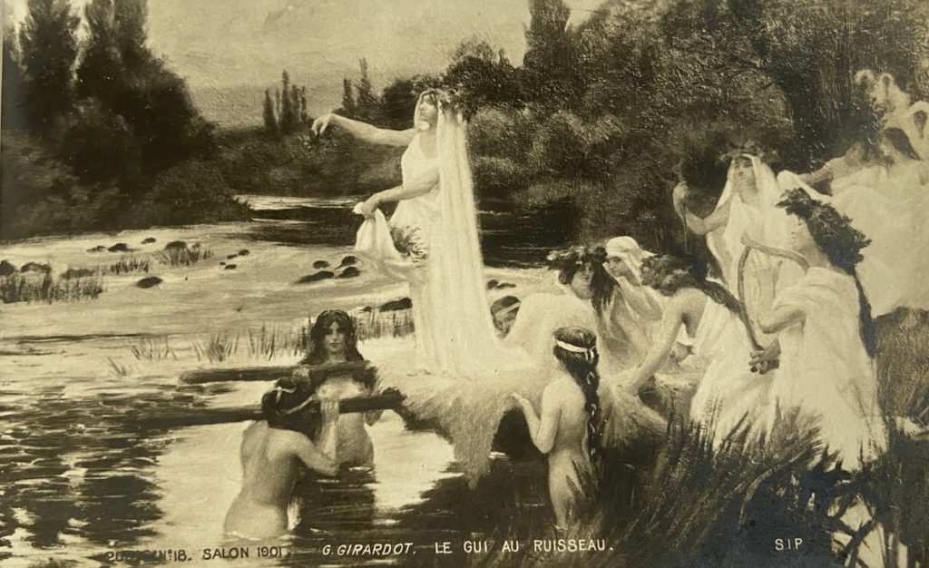 Orsel, Pécheur, Notre Dame de Lorette Georges Girardot, le gui au ruisseau, tableau