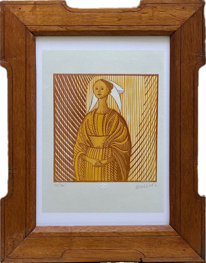 quillivic jeune bretonne gravure 