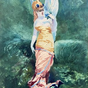 Gaston Béthune - femme ailée symboliste