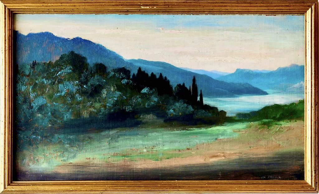 marcel beronneau femmes symbolistes Georges von Hoesslin, paysage mystique italien