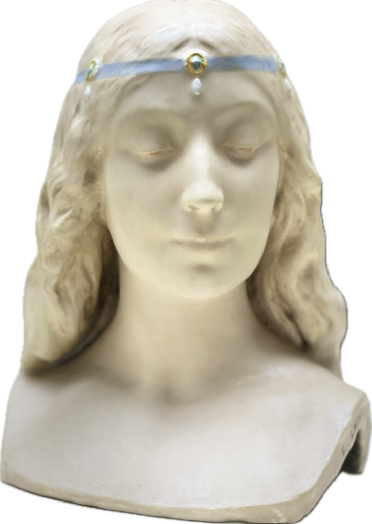 stile liberty Buste de princesse symboliste lachenal daillion art nouveau