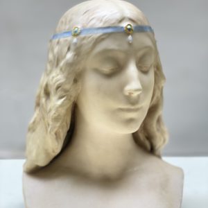 Lachenal et daillion buste de princesse art nouveau