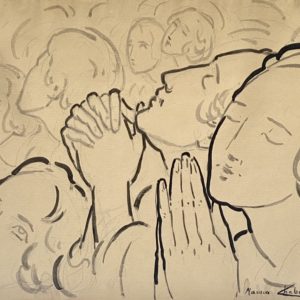 Maurice Chabas Anges en priere