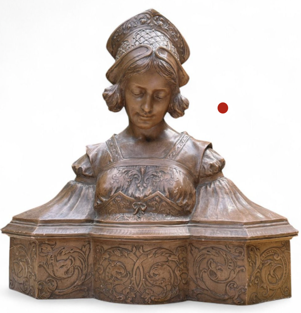 Joseph Rulot, Tendresse Divine comédie de Dante Buste Princesse symboliste